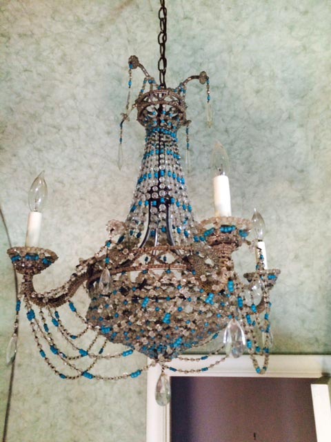 Vintage Beaded Chandelier