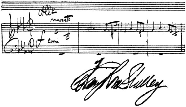 Shelley's Autograph