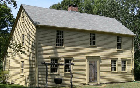 1750 House with windows from Gambrel Acres